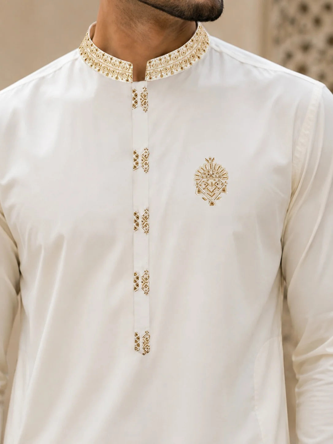 Men’s Embroidered Premium Boski Unstitched