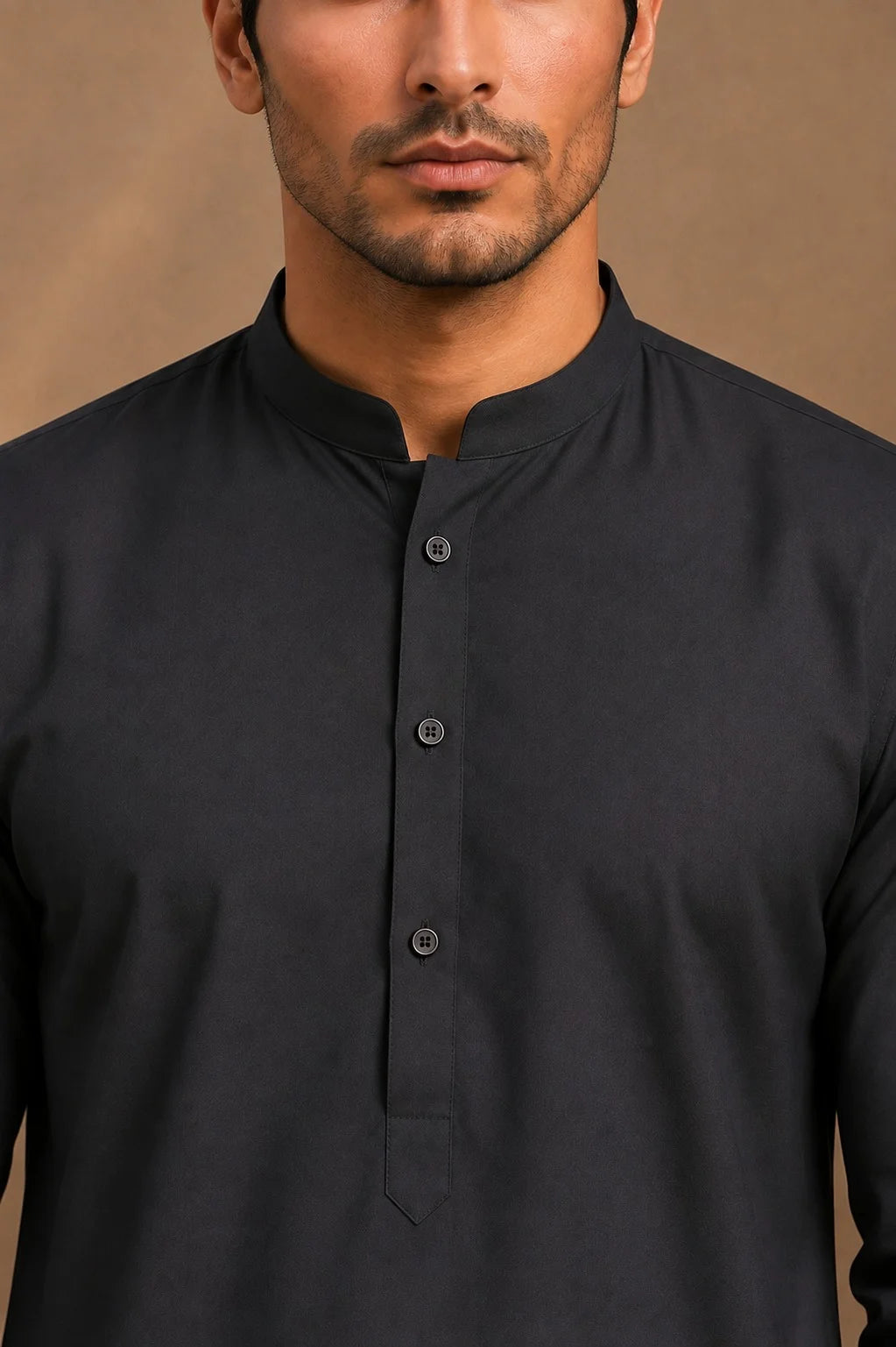 Men’s Charcoal Grey Wash & Wear Unstitched