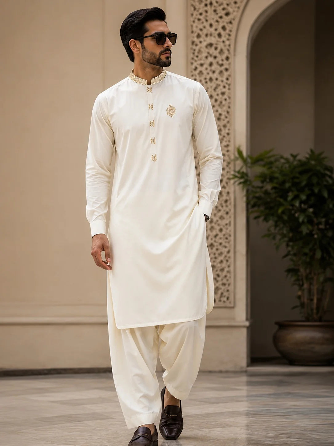 Men’s Embroidered Premium Boski Unstitched